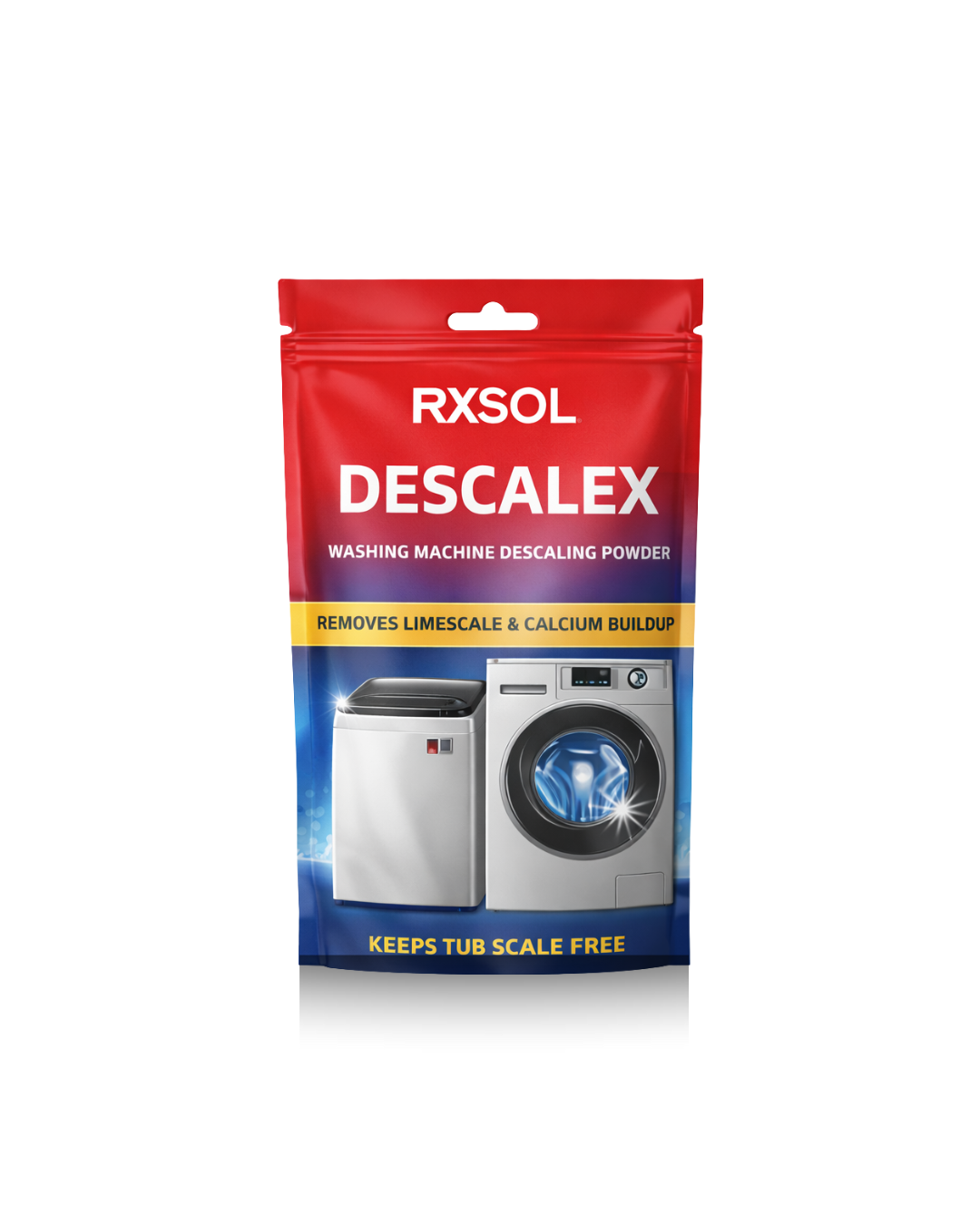 Descaling Powder Washing Machine Top Load & Front Load - Descalex Powder 100 gm (10 pouches)